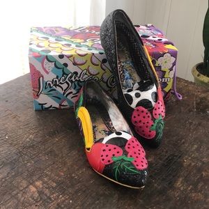 Irregular Choice fruity bowl flats size 38